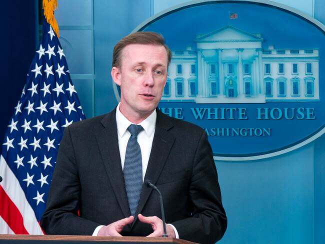 Washington (United States), 13/05/2024.- National Security Advisor Jake Sullivan responds to a question from the news media during the daily briefing at the White House in Washington, DC, USA, 13 May 2024. Sullivan briefed and responded to questions about US President Biden&#039;s Israel policy. EFE/EPA/SHAWN THEW