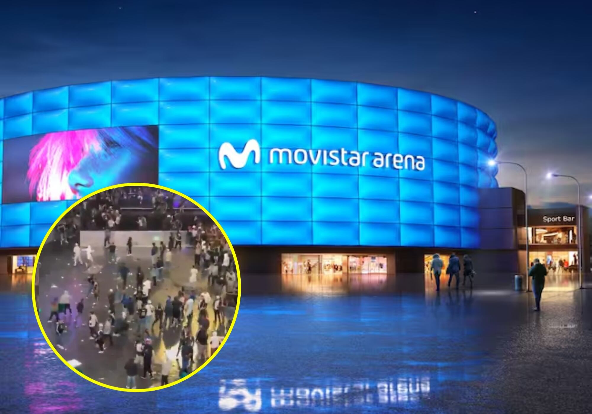 Enfrentamientos en el Movistar Arena