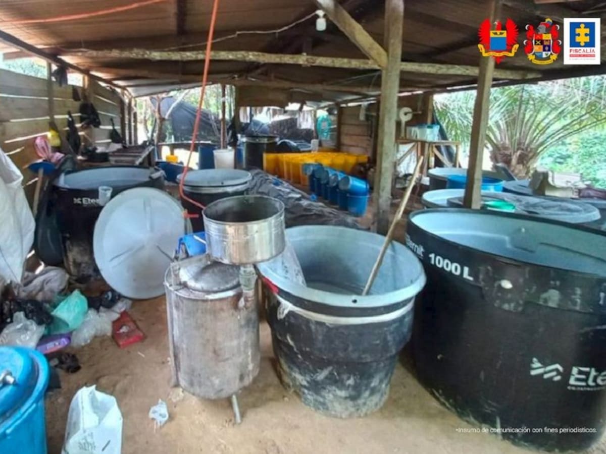 Desmantelan laboratorio con tonelada y media de droga en el Catatumbo