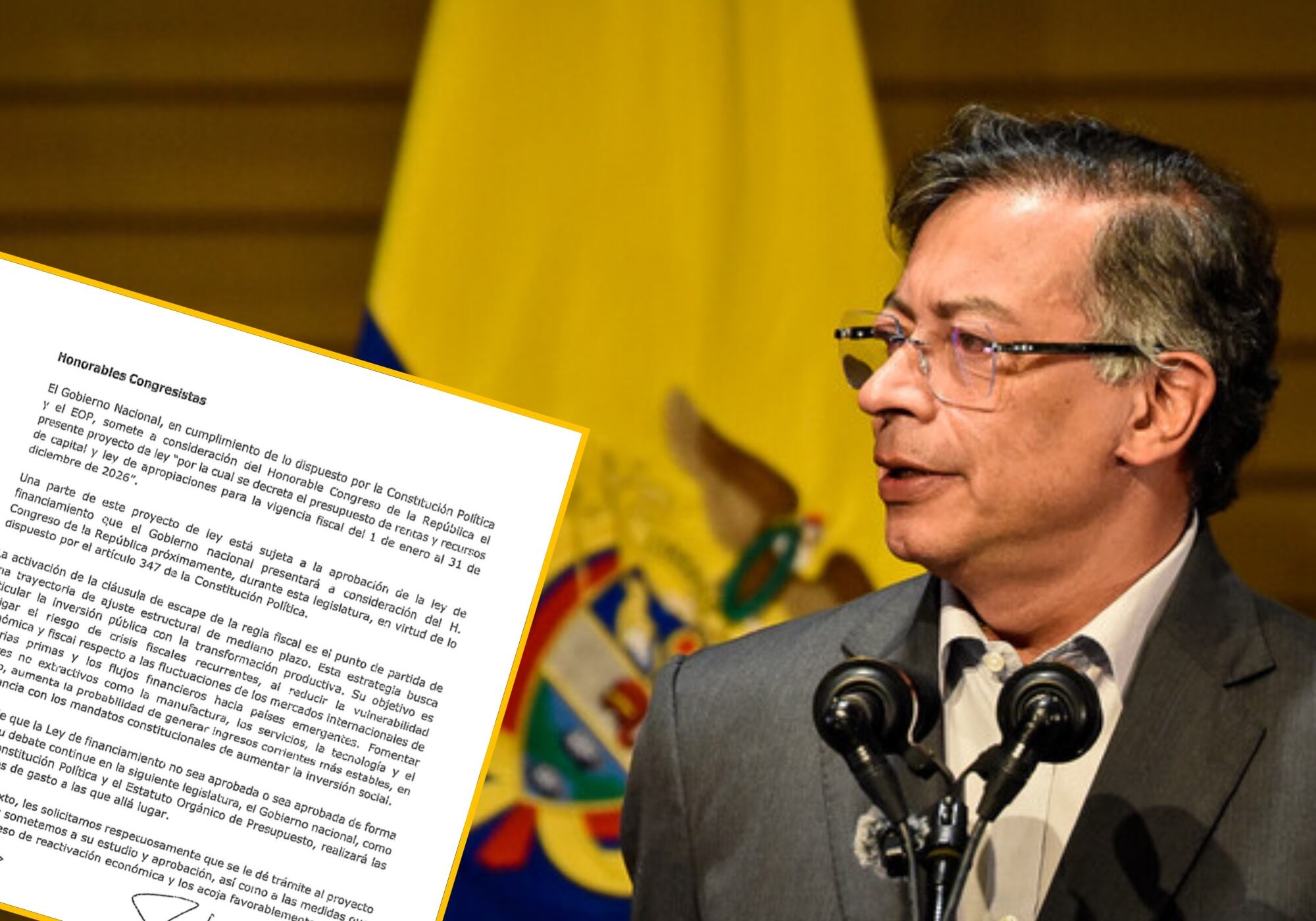 Presidente Gustavo Petro. Foto:  (Colprensa - Cristian Bayona).