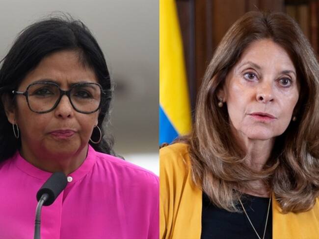 Delcy Rodríguez y Marta Lucía Ramírez. Foto: Carolina Cabral/Getty Image / Colprensa-Felipe Castaño