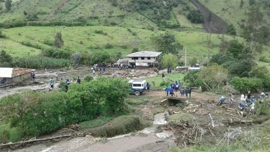 La avalancha afectó a más de 60 familias que dependen de sus recursos agrícolas. Foto: Cabildo de Guambía