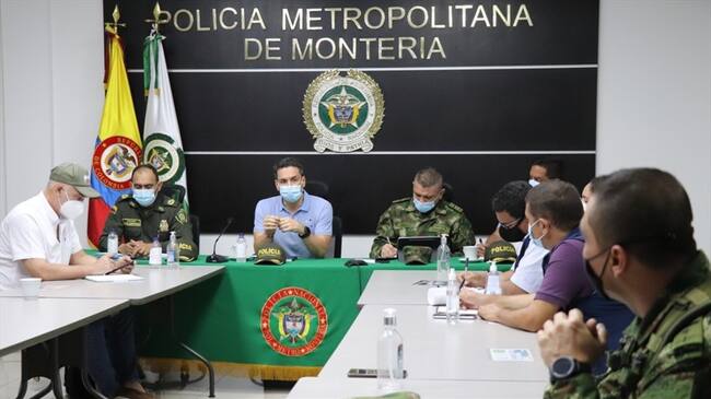Ante amenaza de grupo armado, reforzarán seguridad en la vereda El Vidrial de Montería. Foto: prensa Alcaldía Montería.