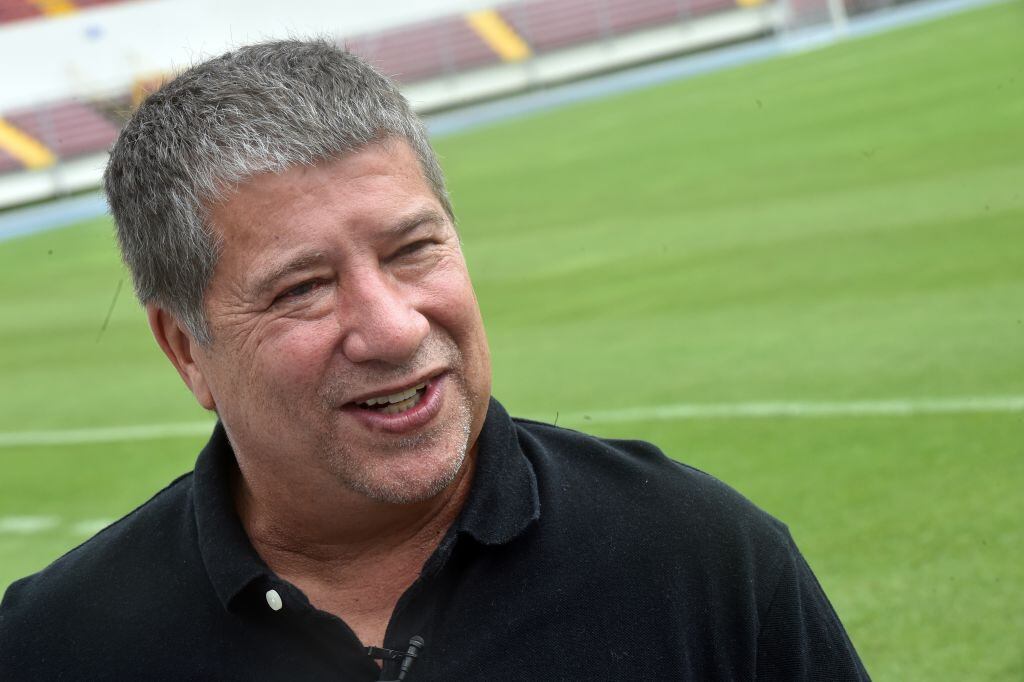Hernán Darío Bolillo Gómez, nuevo entrenador de Águilas Doradas. Foto: RODRIGO ARANGUA/AFP via Getty Images.