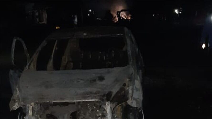 El tránsito por la carretera internacional entre las ciudades de Popayán y Pasto fue interrumpido durante varios minutos. Foto: Bomberos Rosas