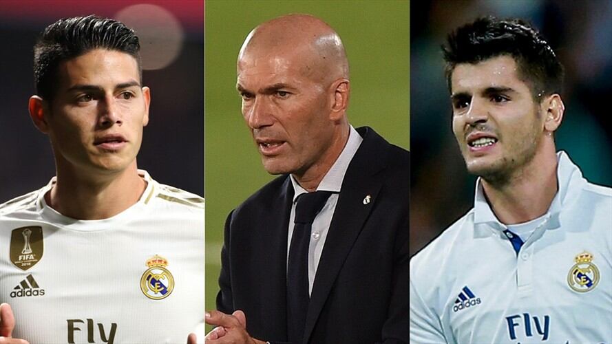 James Rodríguez y los otros ocho jugadores que menospreció Zidane como DT. Foto: Getty Images: Angel Martinez - Denis Doyle - Gonzalo Arroyo Moreno