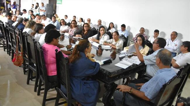 La reunión de instalación oficial de las comisiones de empalme se cumplió en el Palacio de la Adiana. Foto: Cortesía