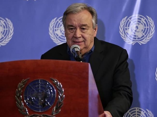 El Secretario general de la ONU, Antonio Guterres. Foto: Colprensa
