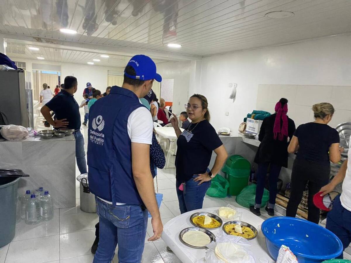 Más de 100 damnificados reciben atención en un albergue temporal en el municipio de Ábrego