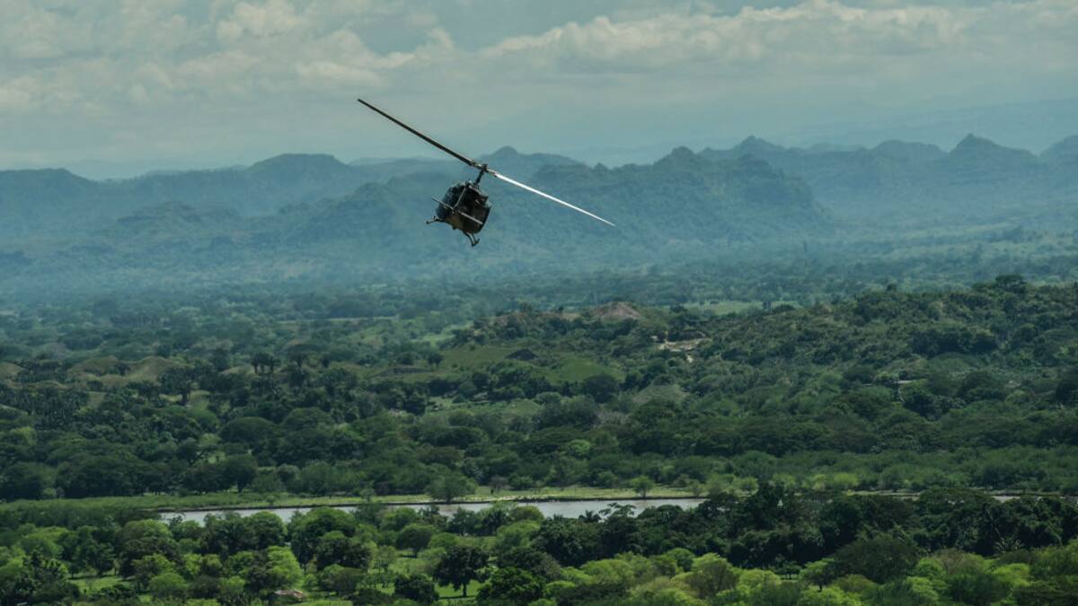 Ejército está tras la búsqueda de una ametralladora que cayó de un helicóptero en Arauca