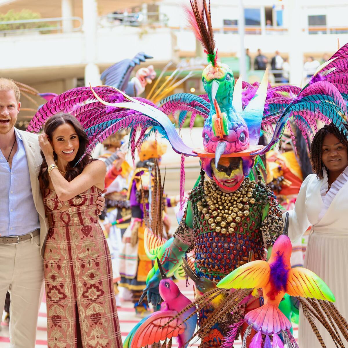 Con visitas académicas y muestras artísticas, inició gira de duques de Sussex en Colombia