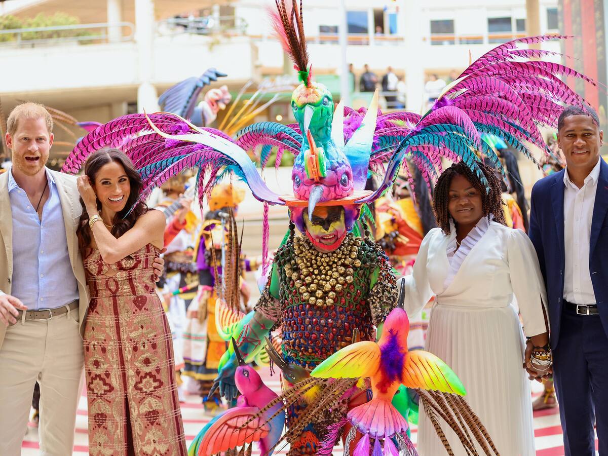 Con visitas académicas y muestras artísticas, inició gira de duques de Sussex en Colombia