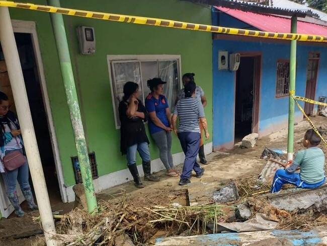 Más de 90 daminificados en Quípama por el invierno. Foto: Alcaldía de Quípama.