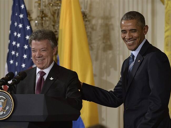 El lunes, el expresidente de los Estados Unidos llamó al presidente de la República.. Foto: Colprensa