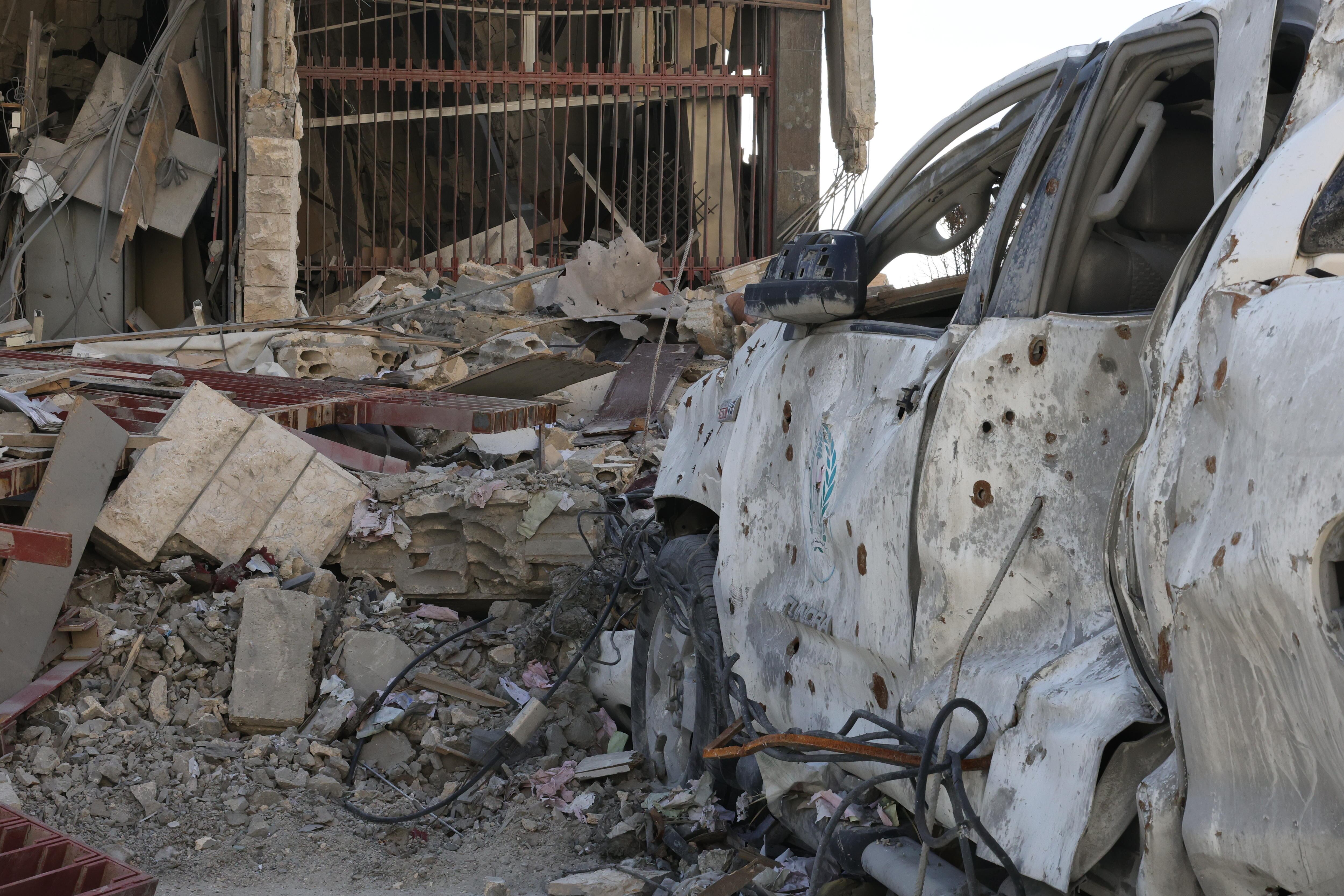 Ataque en Libano. FOTO: EFE/EPA/STR