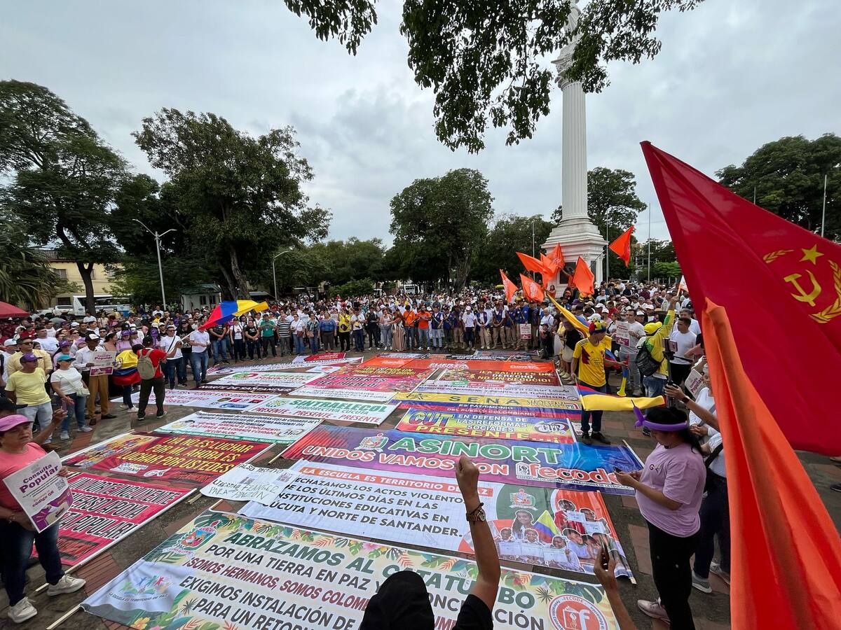 Así avanzó en Cúcuta la marcha en apoyo a las reformas sociales del Gobierno Nacional