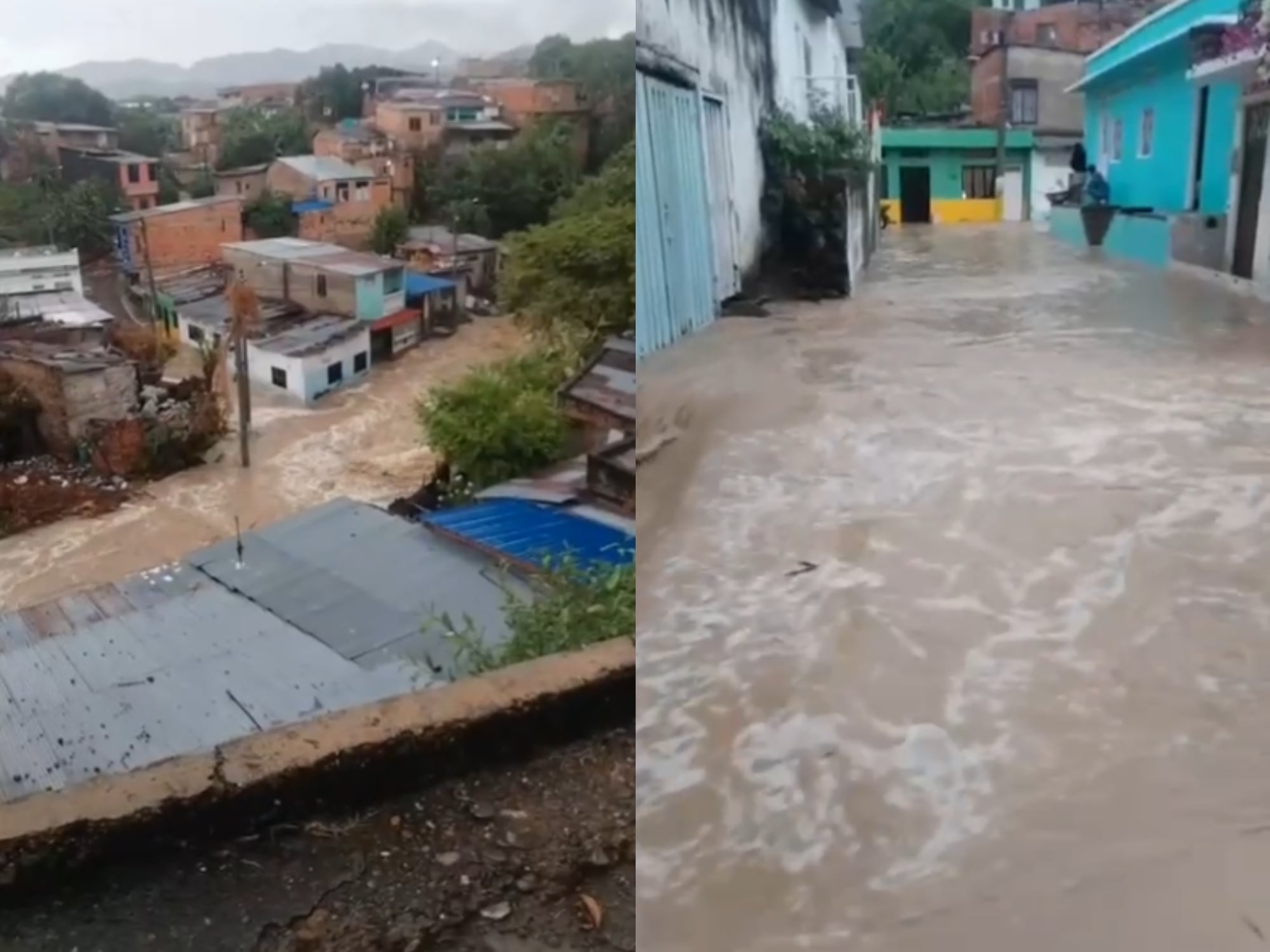Inundaciones en Girardot. Fotos: Captura de pantalla videos suministrados