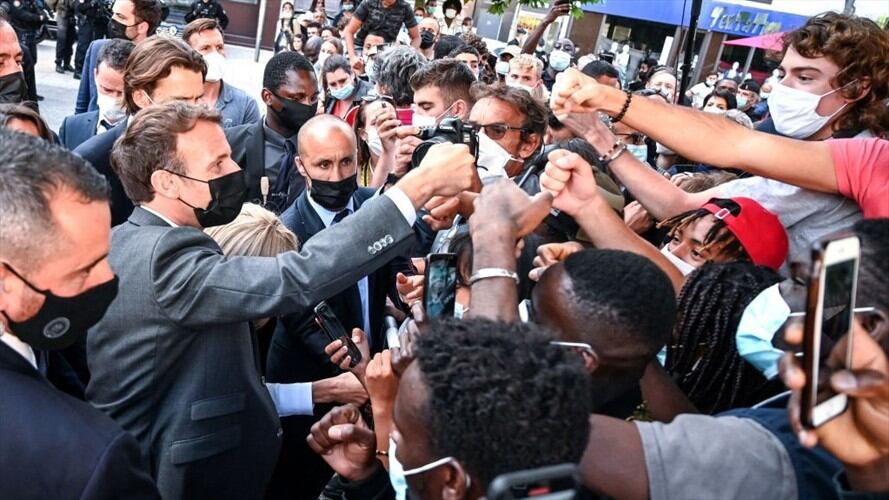 Hombre abofeteó al presidente de Francia. Foto: Getty Images