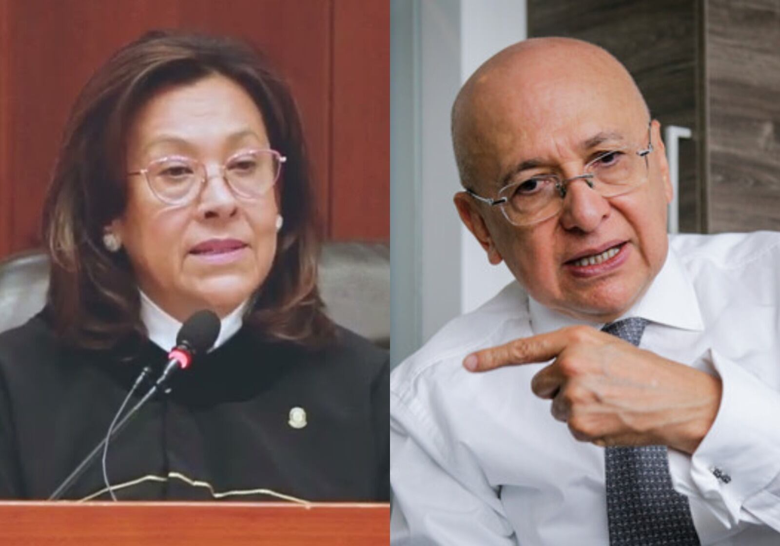 Magistrada Myriam Ávila Roldán y ministro de Justicia, Eduardo Montealegre. Foto: Cortesía Corte Suprema / (Colprensa - Mariano Vimos).