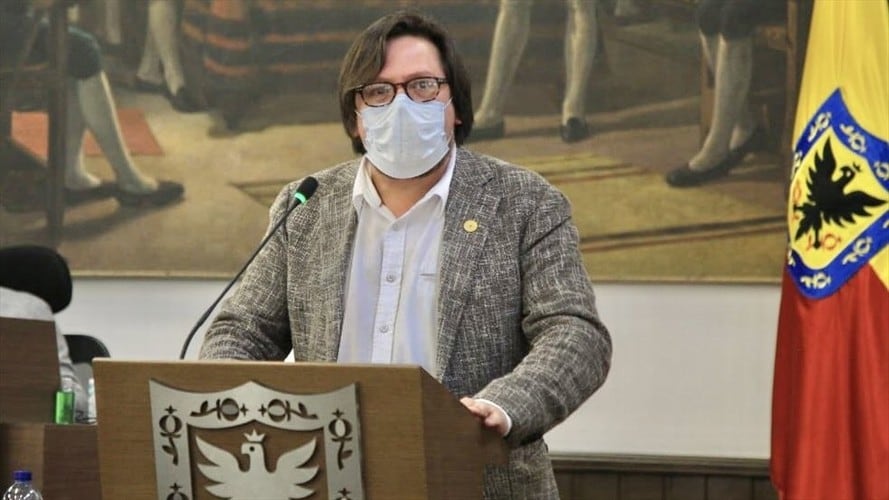 El concejal Diego Cancino, denunciado ante la Procuraduría. Foto: Twitter: @cancinodiegoa