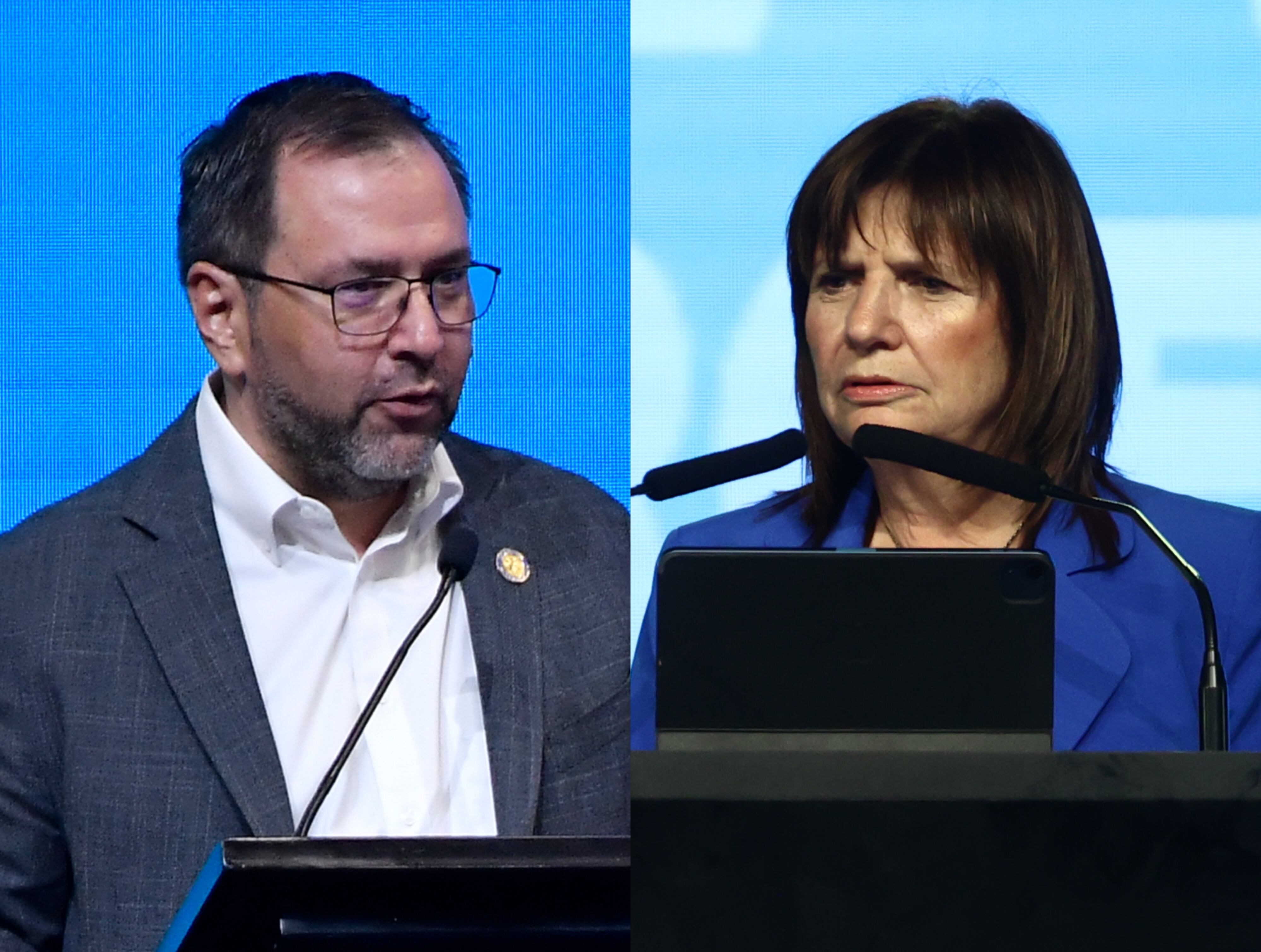 Yván Gil y Patricia Bullrich | Fotos: GettyImages