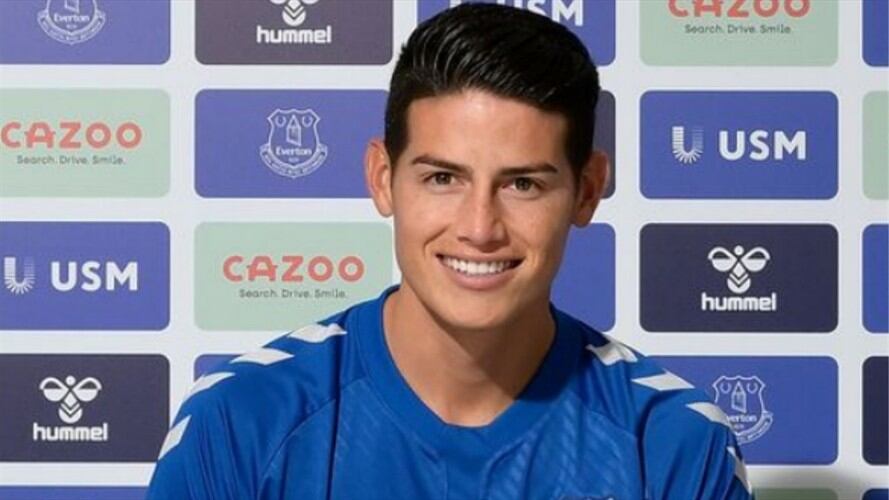 James Rodríguez es nuevo jugador del Everton. Foto: Everton F.C.