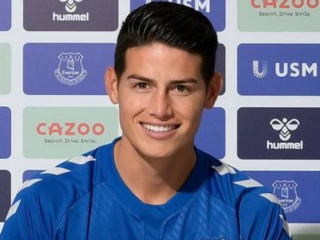 James Rodríguez es nuevo jugador del Everton. Foto: Everton F.C.