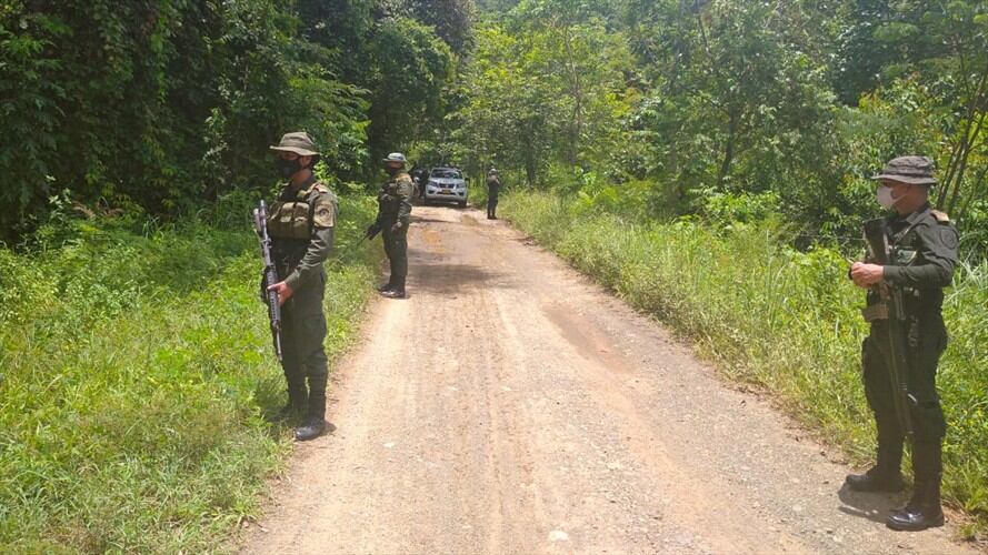Hostigamiento armado deja un policía herido en zona rural de Tierralta, Córdoba.Foto: Policía-Referencia.