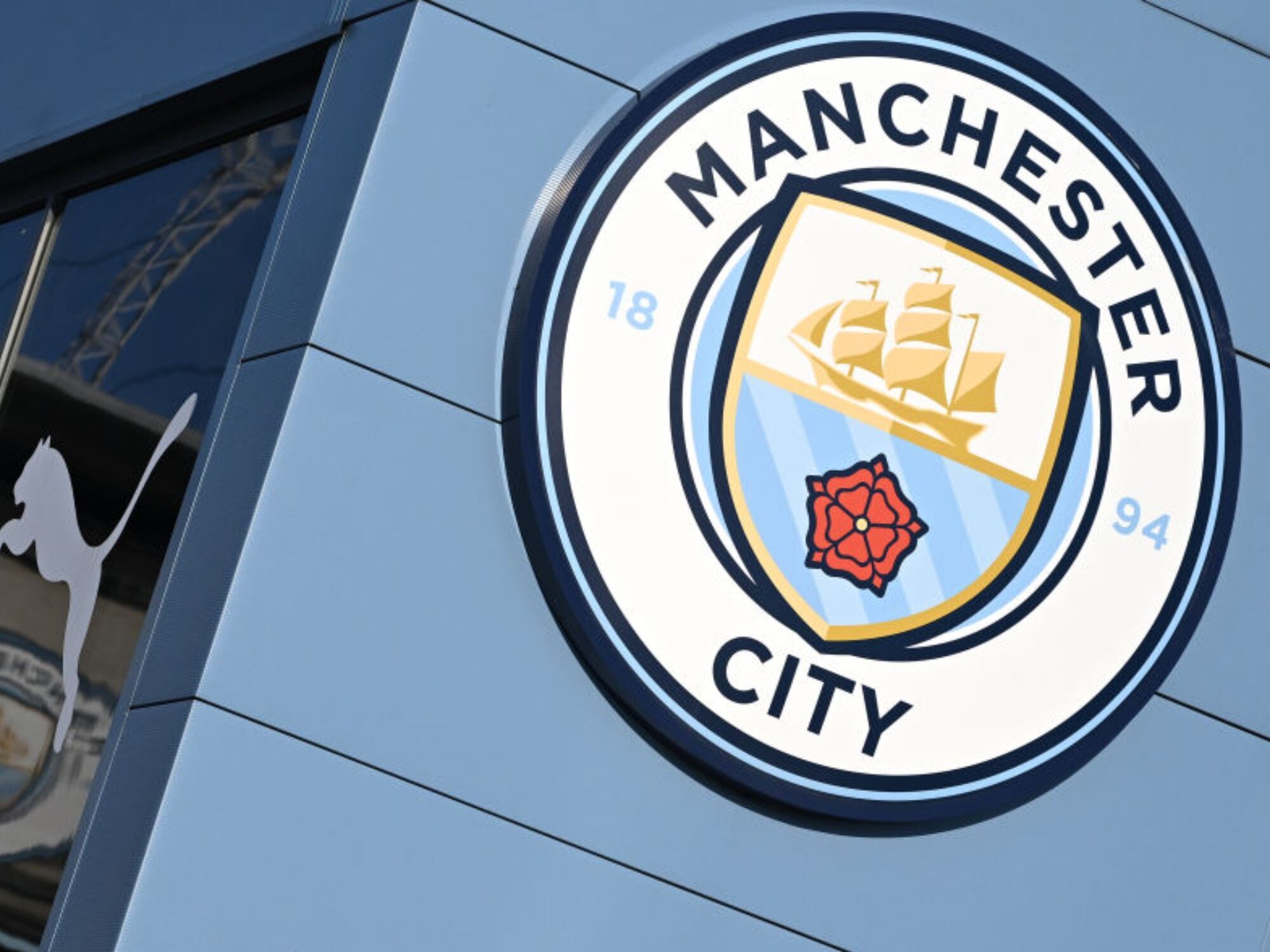 Logo Manchester City. I Foto: Image Photo Agency/Getty Images.