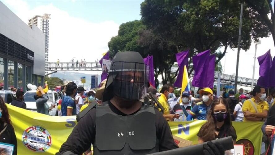 marcha paro Bucaramanga. Foto:suministrada.