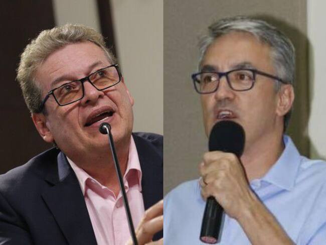 Alirio Uribe (Colprensa - Camila Díaz) y Christian Garcés (Twitter Christian Garcés)