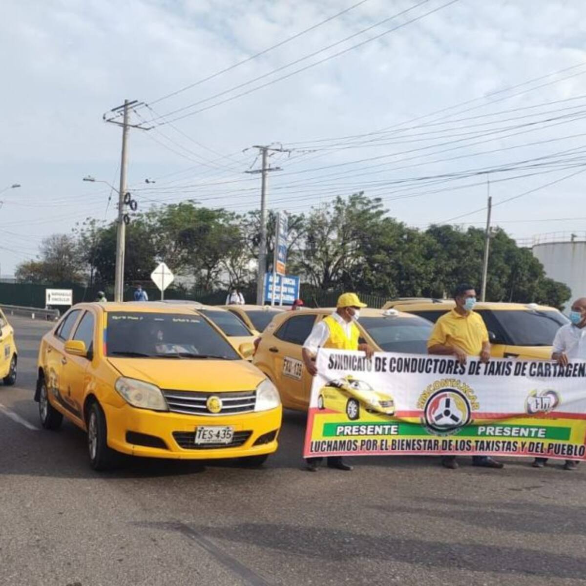 Suspenden clases en Cartagena por paro nacional de taxistas