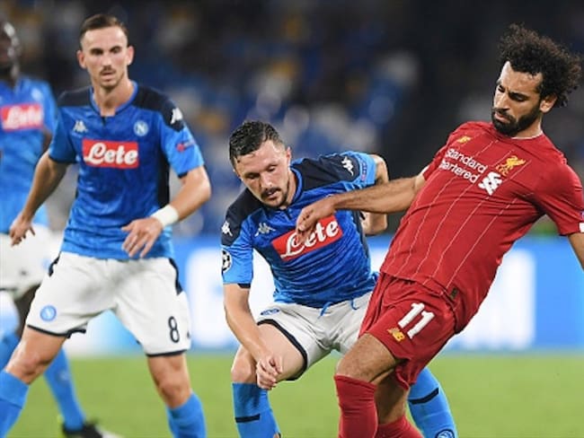 Liverpool inicia su defensa en la Champions  con derrota ante Napoli. Foto: Getty Images