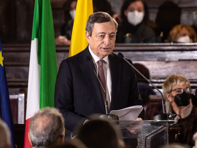 Primer ministro italiano, Mario Draghi. Foto: Getty