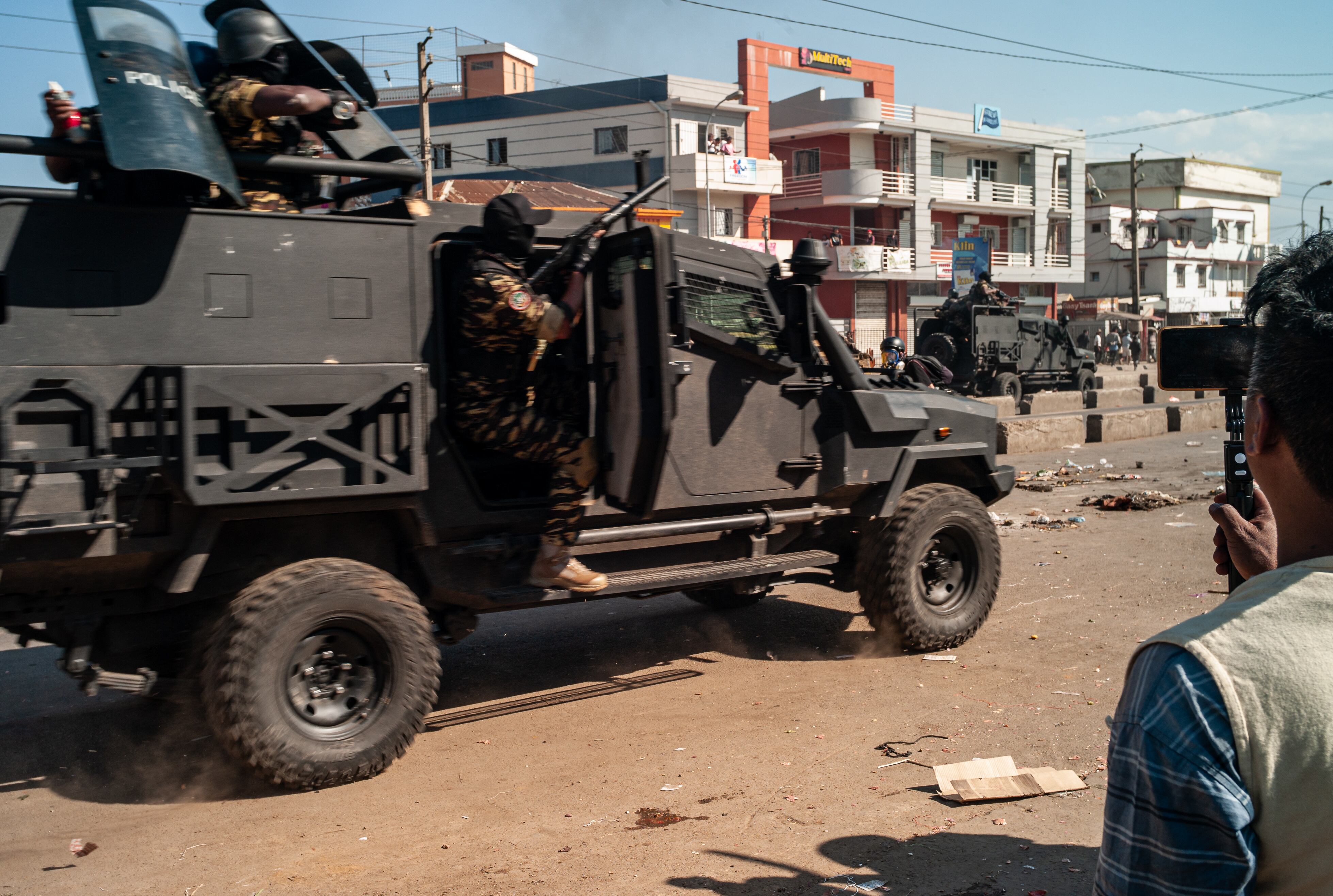 Fuerzas armadas en Madagascar.  Foto: Rafalia Henitsoa/Anadolu via Getty Images)