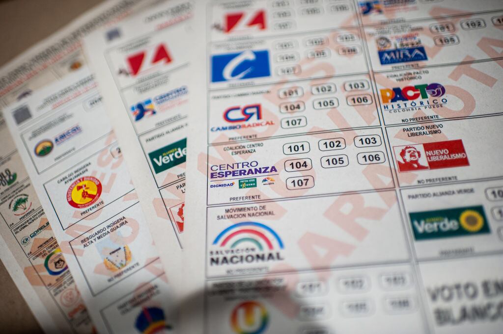Elecciones Legislativas en Colombia 2022. (Photo by Sebastian Barros/NurPhoto via Getty Images)