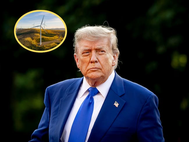 Donald Trump. Foto: Patrick van Katwijk/Getty ImagesEnergía Eólica. Foto: Getty Images.