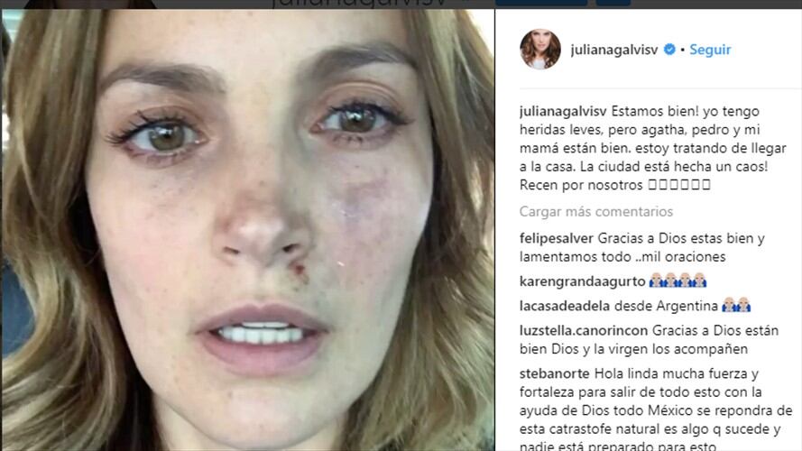 La actriz colombiana, Juliana Galvis . Foto: Intagram/ Juliana Galvis.