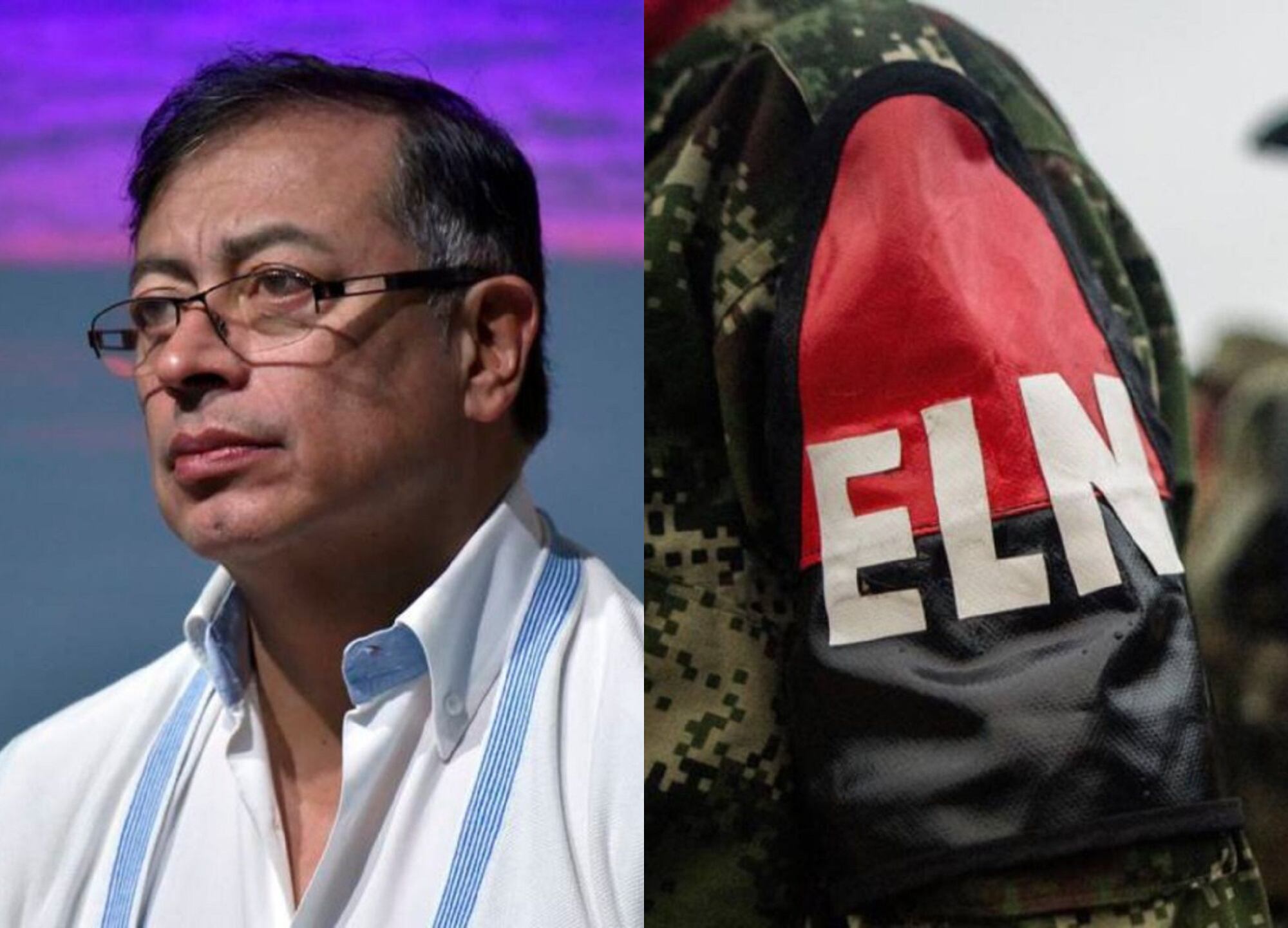 Presidente Gustavo Petro y ELN. Foto: Getty Images
