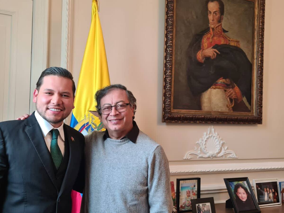Petro se reunió, por primera vez, con presidente de Cámara de Representantes, Andrés Calle