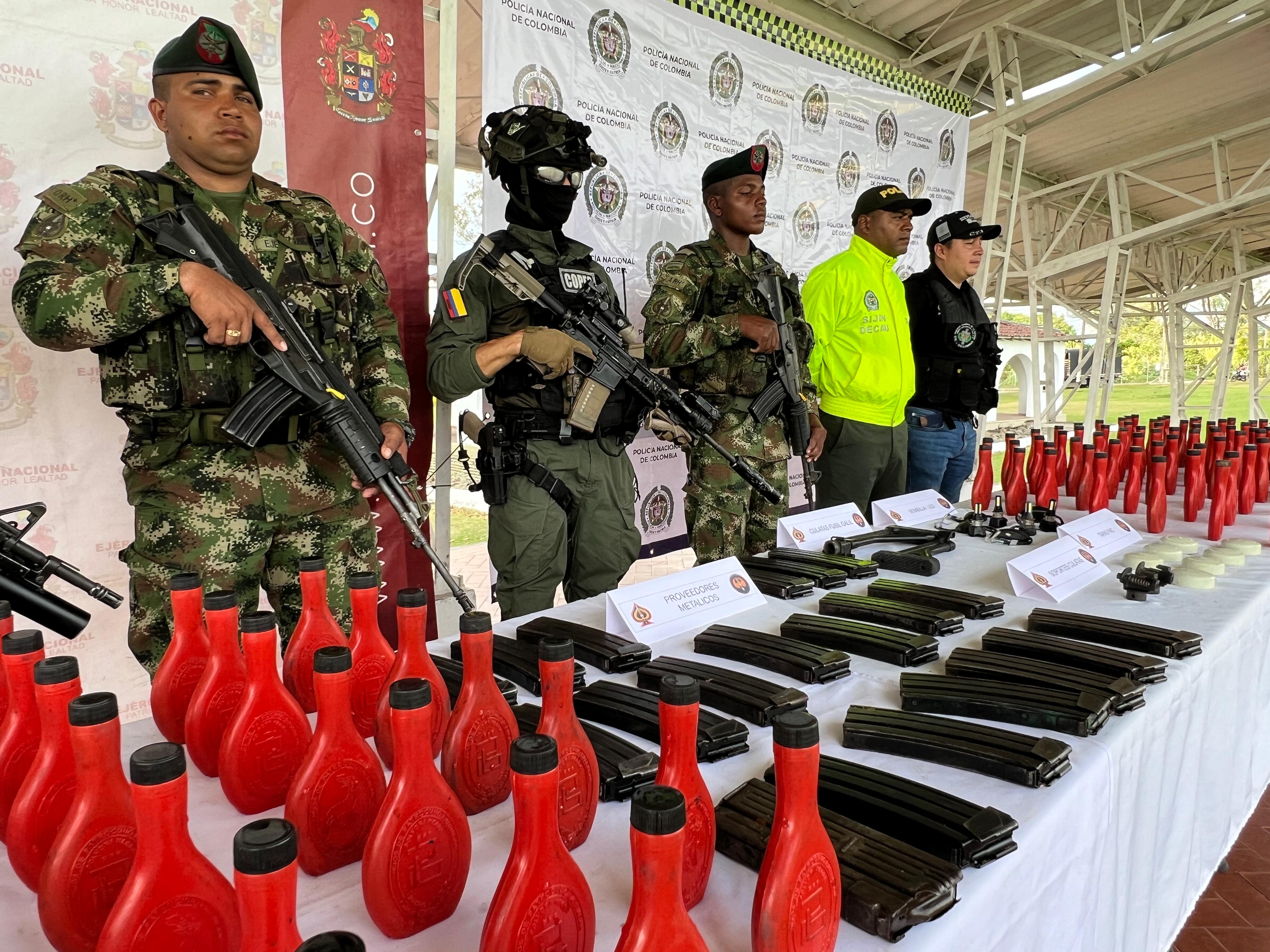 Los elementos incautados fueron entregados a las autoridades competentes. Crédito: Policía Nacional.