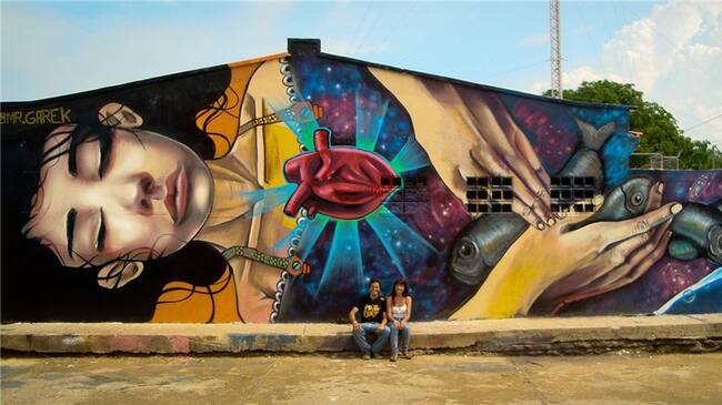 Killart ya está llenando de colores las paredes de Barranquilla. Foto: Cortesía