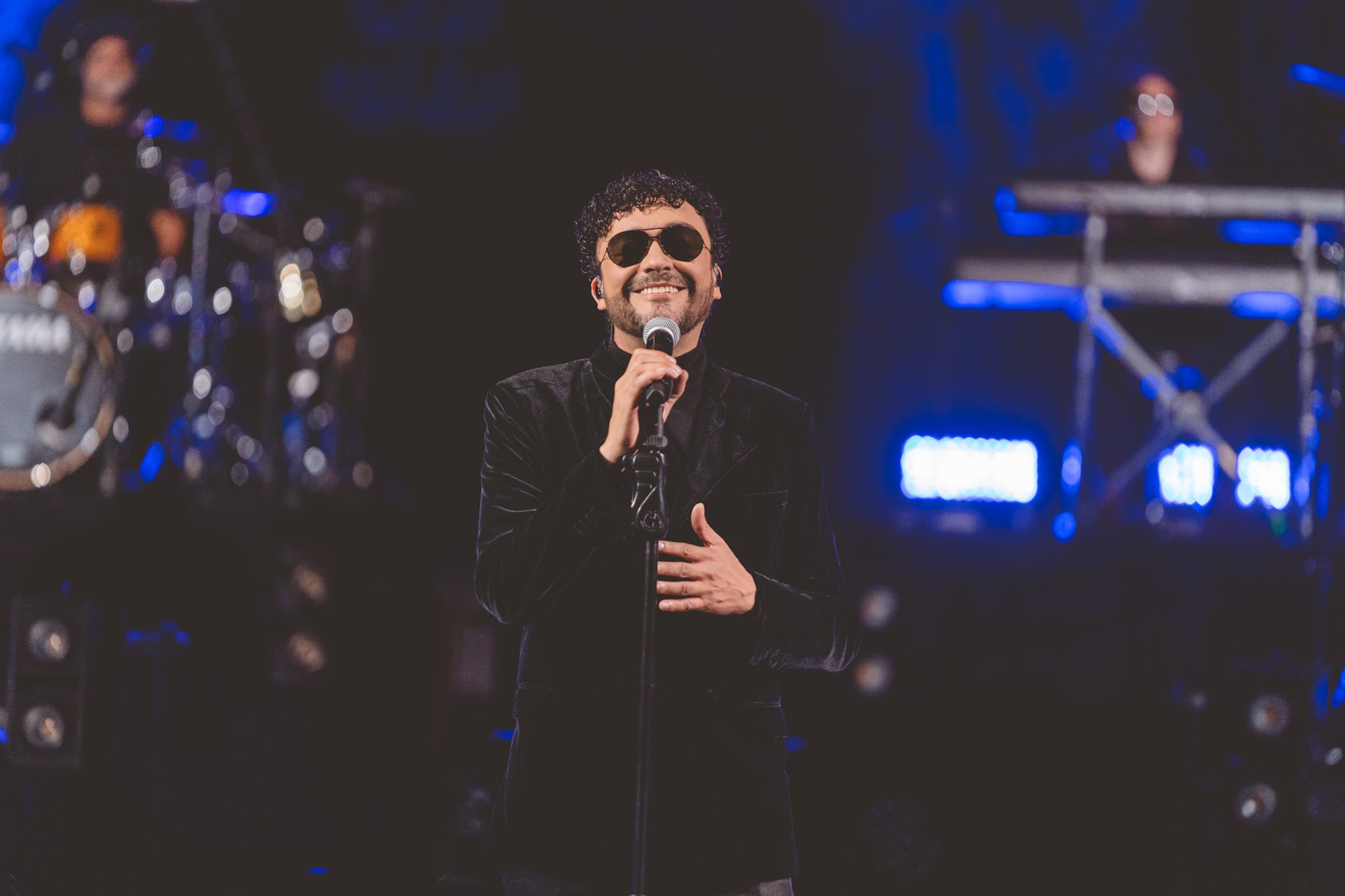 Andrés Cepeda durante concierto en Bogotá (Colprensa)