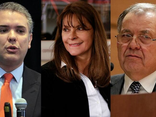 Iván Duque, Marta Lucía Ramírez y Alejandro Ordóñez.. Foto: Colprensa
