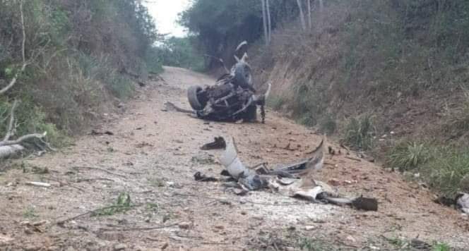 Atentado en Huila. Foto: Suministrada