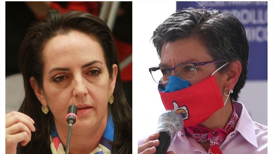 María Fernanda Cabal llamó "virulenta" a Claudia López. Foto: Colprensa: Germán Enciso – Álvaro Tavera