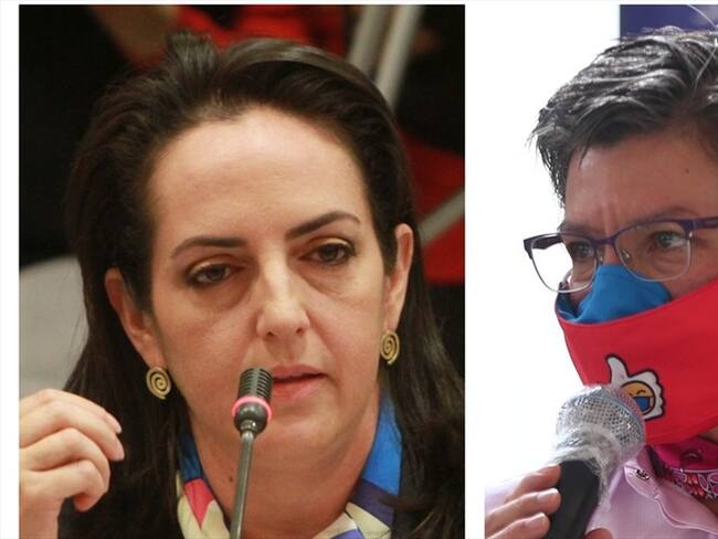 María Fernanda Cabal llamó "virulenta" a Claudia López. Foto: Colprensa: Germán Enciso – Álvaro Tavera