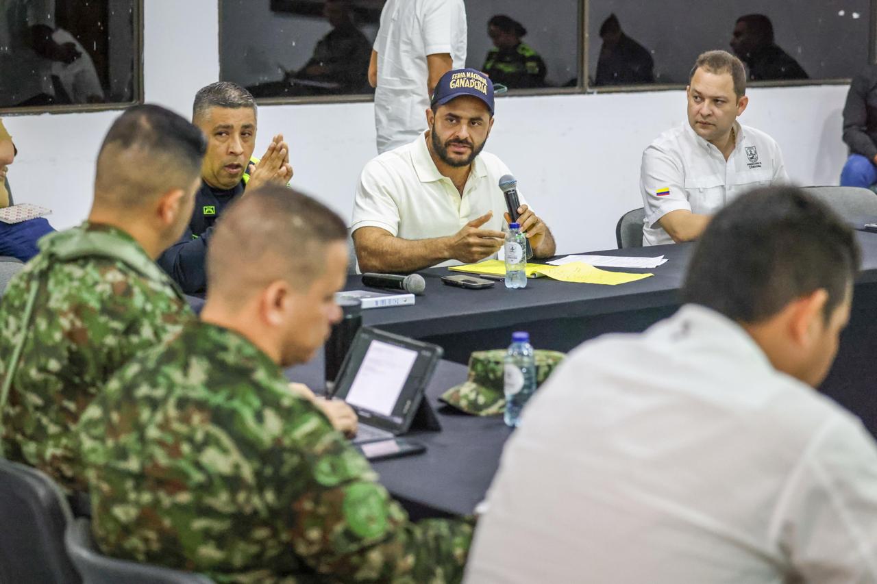 Gobernador de Córdoba solicitó aumento del pie de fuerza para zonas del sur del departamento. Foto: prensa Gobernación de Córdoba.