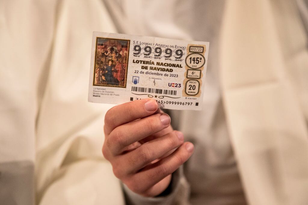 Lotería de Navidad en España. Foto: Pablo Blazquez Dominguez/Getty Images