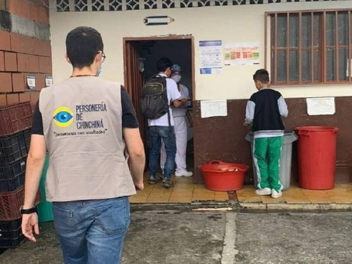 Personería de Chinchiná, Caldas, halló inconsistencias en el PAE de una escuela